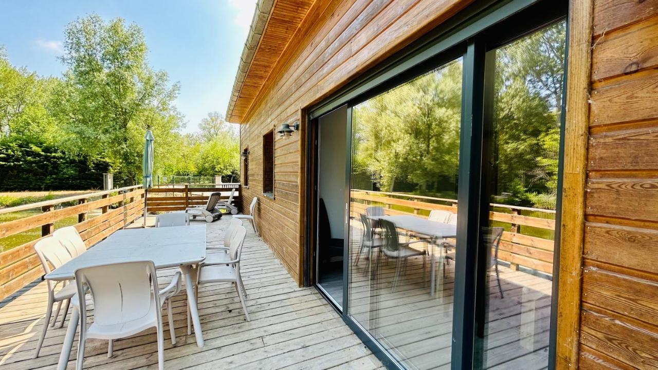 Chalet Avec Terrasse Sur Pilotis Vue Sur L'Etang Рю Экстерьер фото
