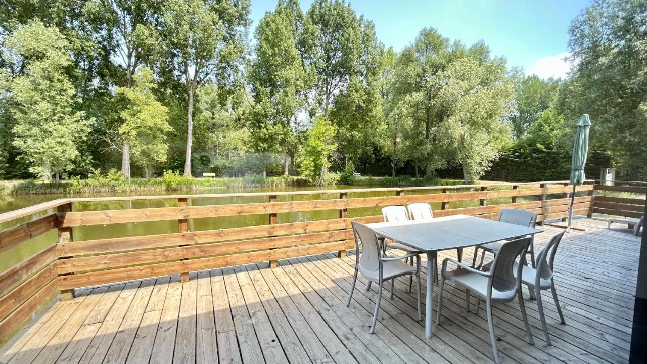 Chalet Avec Terrasse Sur Pilotis Vue Sur L'Etang Рю Экстерьер фото